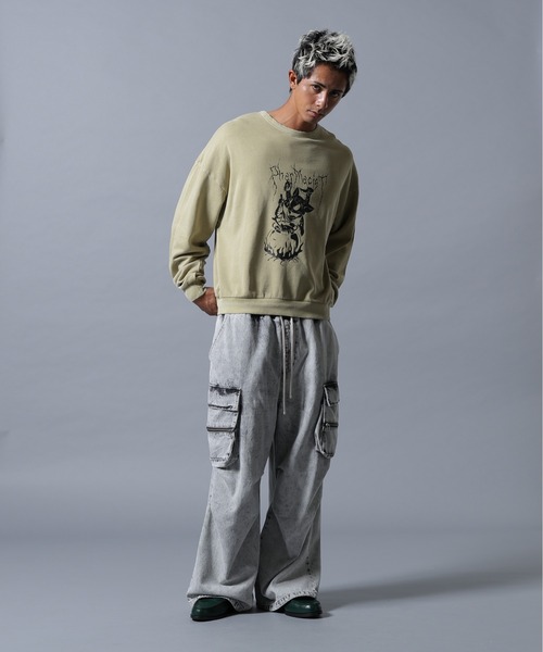 DANKE SCHON(ダンケシェーン)の「【WEB&DEPOT限定】DankeSchon/ダンケシェーン/PIGMENT SWEAT PUG(スウェット・メンズ・ベージュ/ブラック・M/L)」の21枚目の写真