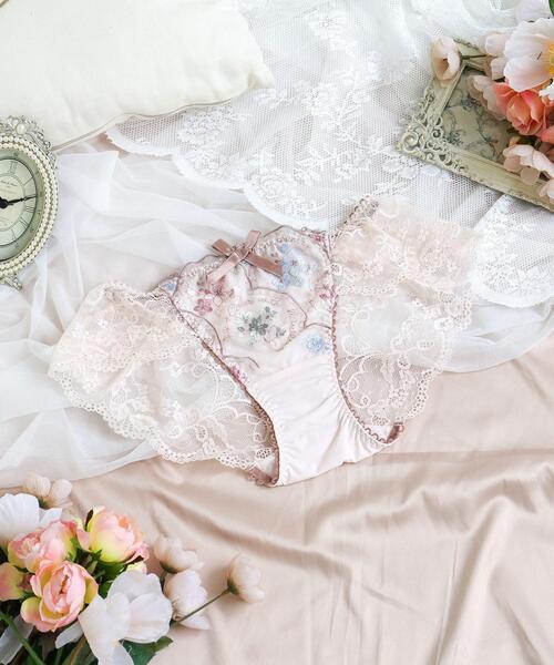 Risa Magli(リサマリ)の「フェリーチェ レースショーツ(ショーツ・レディース・ネイビー/ベビーピンク/アイボリー・L/M)」の3枚目の写真