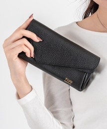 YUFU（ユフ）の「【YUFU/ユフ】日本製　月讀神社 金運 お守り付 牛革 シュリンク型押し 長財布（財布）」