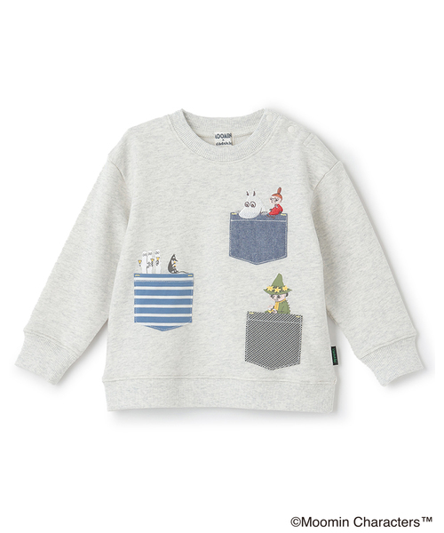 kladskap(クレードスコープ)の「【MOOMIN】ムーミンポケットトレーナー(スウェット・キッズ・ホワイト系その他/マスタード・90cm/100cm/110cm/120cm/80cm)」の2枚目の写真