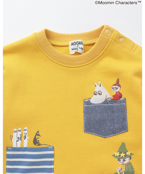 kladskap(クレードスコープ)の「【MOOMIN】ムーミンポケットトレーナー(スウェット・キッズ・ホワイト系その他/マスタード・90cm/100cm/110cm/120cm/80cm)」の4枚目の写真