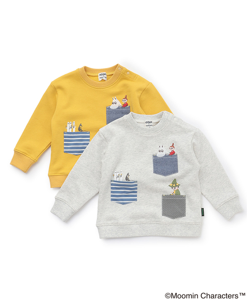 kladskap(クレードスコープ)の「【MOOMIN】ムーミンポケットトレーナー(スウェット・キッズ・ホワイト系その他/マスタード・90cm/100cm/110cm/120cm/80cm)」の11枚目の写真