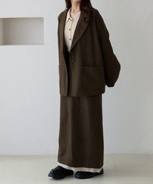 【apres jour clair】【セットアップ可能】レイヤード風デザインスカート