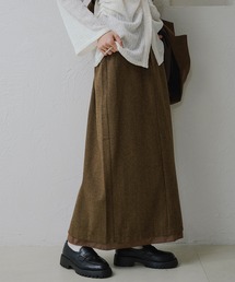 【apres jour clair】【セットアップ可能】レイヤード風デザインスカート