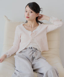 ご確認用売約済み　未使用　13800円リトルニューヨーク ピンク　 カーディガン 楽天市場】洗える日本製ローゲージざっくり カーディガン