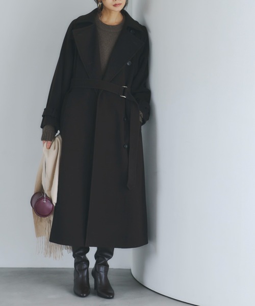 ウールトレンチコート（トレンチコート）｜anuans（アニュアンス）の