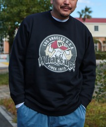 PIMLICO（ピムリコ）の「PIMLICO (ピムリコ) 裏起毛 ソフトタッチ デザインプリント スウェットトレーナー（スウェット）」