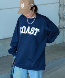 PIMLICO（ピムリコ）の「PIMLICO (ピムリコ) 裏起毛 ソフトタッチ デザインプリント スウェットトレーナー（スウェット）」