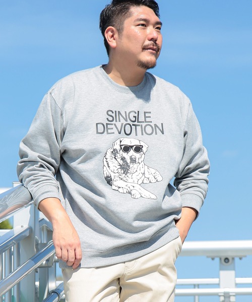 PIMLICO(ピムリコ)の「PIMLICO (ピムリコ) 裏起毛 ソフトタッチ デザインプリント スウェットトレーナー(スウェット・メンズ・B/A/F/E/D/C・X3(6L~7L)/X2(4L~5L)/X1(3L~4L)/X4(8L~9L))」の6枚目の写真