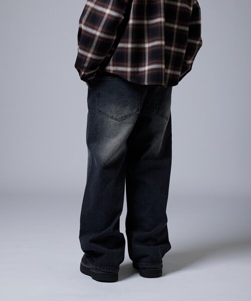 WHO'S WHO gallery(フーズフーギャラリー)の「【KOOKY’N】ヴィンテージライクブラストバギーデニム(デニムパンツ・メンズ・ブラウン/ネイビー/ブラック・MEDIUM/LARGE)」の10枚目の写真