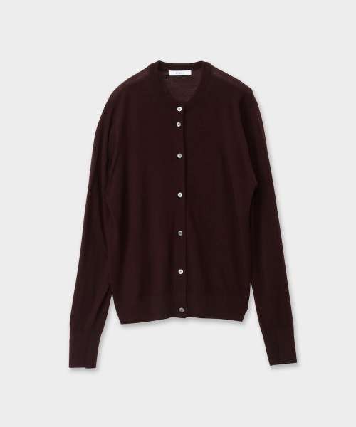 CINOH（チノ）の「KNIT CARDIGAN（カーディガン/ボレロ・レディース・チャコールグレー/ブラウン・38）」の4枚目の写真