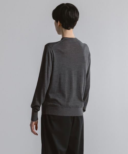 CINOH（チノ）の「KNIT CARDIGAN（カーディガン/ボレロ・レディース・チャコールグレー/ブラウン・38）」の14枚目の写真
