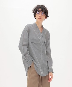 WEB限定】ストライプスタンダードシャツ（シャツ/ブラウス）｜anuans