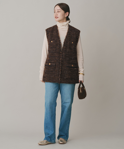 GIOLICA社ツイード ベスト セール】GIOLICA ツイードベスト（その他アウター）｜IENA（イエナ）の