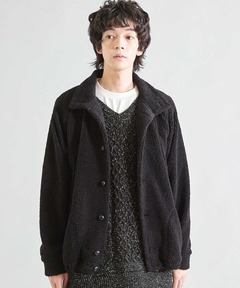 Spielio】Metal bit faux fur jacket / メタルビットフェイクファー