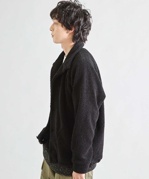 UNION STATION（ユニオンステーション）の「スタンドカラー ボアフリースジャケット（ブルゾン・メンズ・ブラック/アイボリー/ベージュ・LL/L/M）」の19枚目の写真