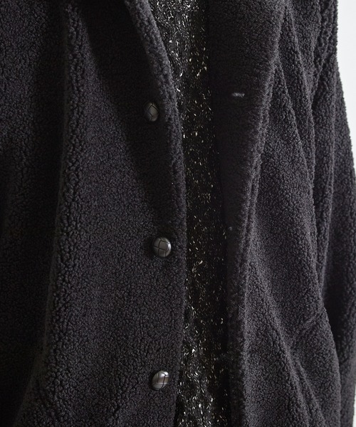 UNION STATION（ユニオンステーション）の「スタンドカラー ボアフリースジャケット（ブルゾン・メンズ・ブラック/アイボリー/ベージュ・LL/L/M）」の22枚目の写真