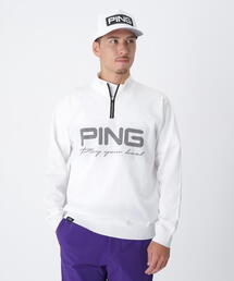 PING（ピン）の「【PING APPAREL】ハーフジップハイネックジャガードニット ＜PERFORMANCE＞ (MENS)（ニット/セーター）」