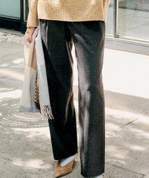 UNTITLED | 【ワイド/後ろゴム/シーズンレス】シルクネップツイードパンツ(その他パンツ)