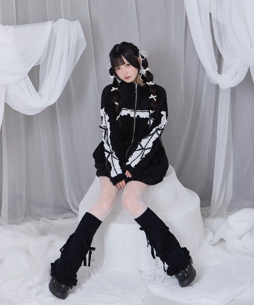 セール】コットンレースフェイクボアアウター（その他アウター