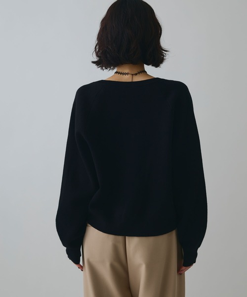 ELLEgirl（エルガール）の「トグル釦デザインカーディガン【ELLEgirl/エルガール】（カーディガン/ボレロ・レディース・レッド/杢グレー/ブラック/サックスブルー/アイボリー・FREE）」の14枚目の写真