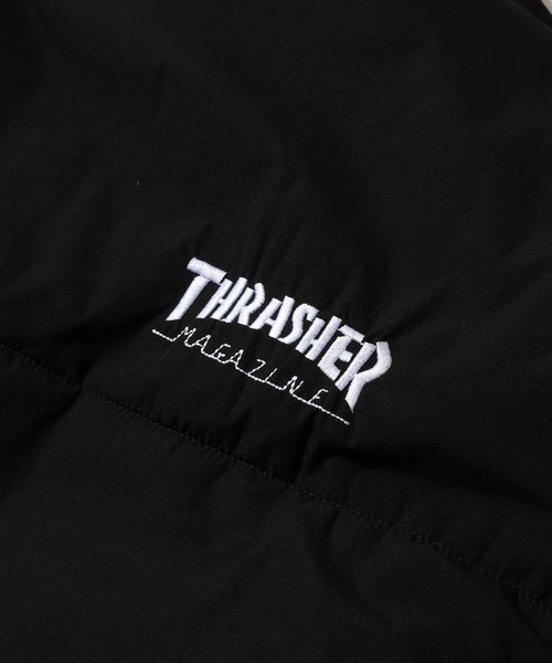 THRASHER(スラッシャー)の「【THRASHER/スラッシャー】コットンライク タイプライター 中綿パファージャケット(ダウンジャケット/コート・メンズ・ブラック/ホワイト・L/M/XL)」の22枚目の写真