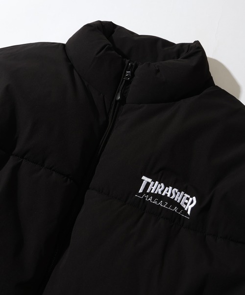 THRASHER(スラッシャー)の「【THRASHER/スラッシャー】コットンライク タイプライター 中綿パファージャケット(ダウンジャケット/コート・メンズ・ブラック/ホワイト・L/M/XL)」の21枚目の写真