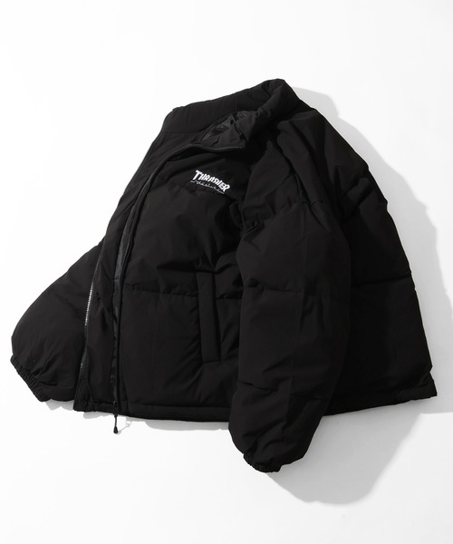 THRASHER(スラッシャー)の「【THRASHER/スラッシャー】コットンライク タイプライター 中綿パファージャケット(ダウンジャケット/コート・メンズ・ブラック/ホワイト・L/M/XL)」の16枚目の写真