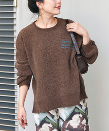 B.C STOCK | 手洗い可 / モールジャガードロゴニット(ニット/セーター)