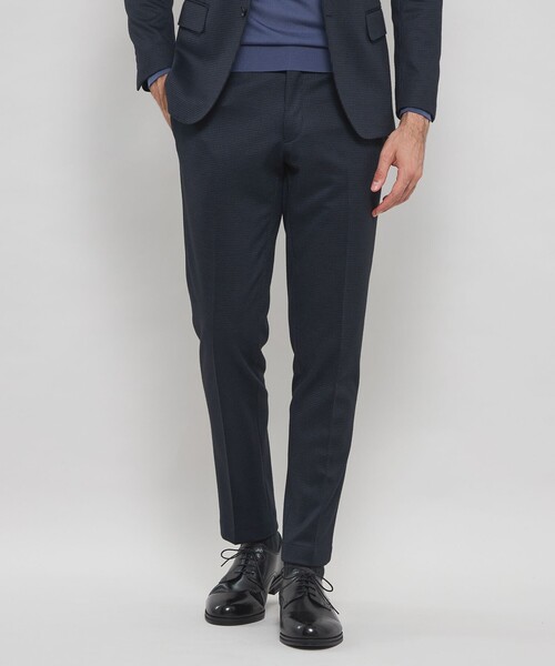 MACKINTOSH LONDON(マッキントッシュ ロンドン)の「【WEB・一部店舗限定】【FLEX JERSEY】千鳥ジャージーセットアップパンツ(その他パンツ・メンズ・ネイビー/ブラウン系その他5・78/86/82/90/94)」の2枚目の写真