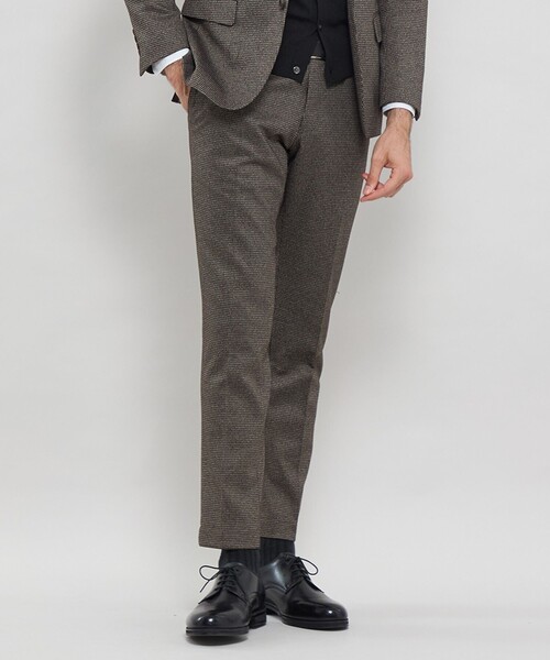 MACKINTOSH LONDON(マッキントッシュ ロンドン)の「【WEB・一部店舗限定】【FLEX JERSEY】千鳥ジャージーセットアップパンツ(その他パンツ・メンズ・ネイビー/ブラウン系その他5・78/86/82/90/94)」の1枚目の写真