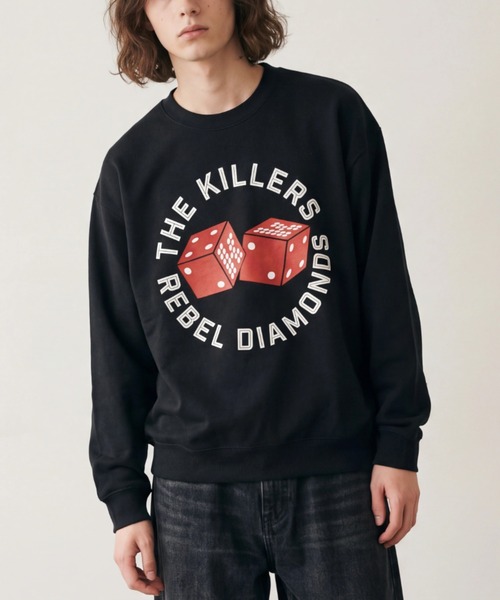 ROCK-OFF(ロックオフ)の「【ROCK-OFF】【AW】THE KILLERS DICE SWEAT(スウェット・メンズ・ブラック・MEDIUM/LARGE/X-LARGE)」の1枚目の写真