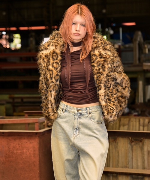 Fauxファースタンドカラーコート（その他アウター）｜ACLENT