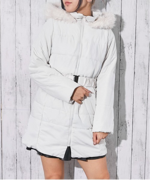 ゴージャスファーロングコート　冬用暖かアウター　女子会やお出かけに最適 ファーコート レディース ロング丈 アウター エコファージャケット