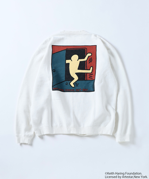 Keith Haring（キース・ヘリング）の「Keith Haring / キース・へリング プリント スウェット（スウェット・メンズ・コバルトブルー/ホワイト/ホワイト系その他/ブラウン/ブラック系その他/ブラック・MEDIUM/LARGE）」の20枚目の写真