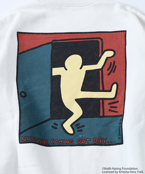 Keith Haring（キース・ヘリング）の「Keith Haring / キース・へリング プリント スウェット（スウェット・メンズ・コバルトブルー/ホワイト/ホワイト系その他/ブラウン/ブラック系その他/ブラック・MEDIUM/LARGE）」の19枚目の写真