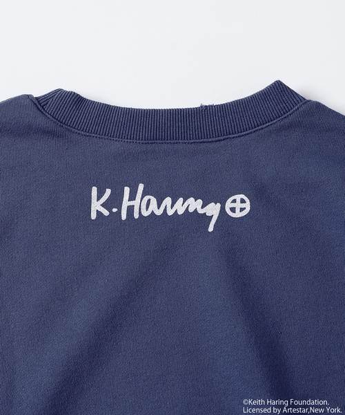 Keith Haring（キース・ヘリング）の「Keith Haring / キース・へリング プリント スウェット（スウェット・メンズ・コバルトブルー/ホワイト/ホワイト系その他/ブラウン/ブラック系その他/ブラック・MEDIUM/LARGE）」の9枚目の写真