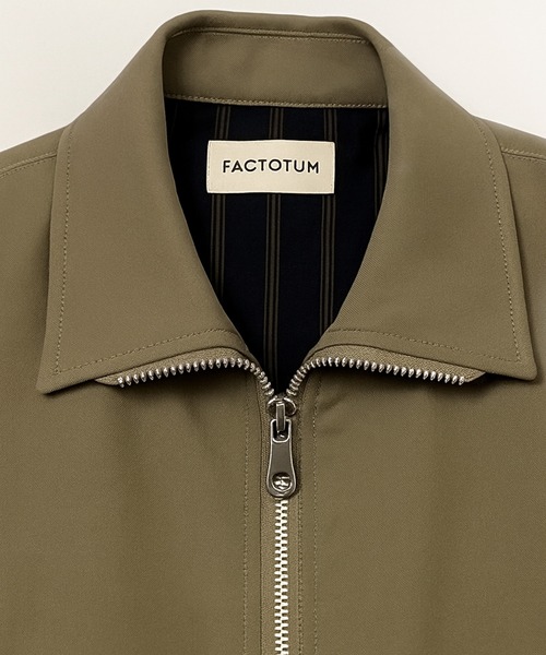 FACTOTUM(ファクトタム)の「【FACTOTUM】 Serge Flight Jacket(ミリタリージャケット・メンズ・ブラック/カーキ・46/48)」の11枚目の写真