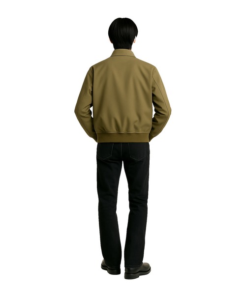 FACTOTUM(ファクトタム)の「【FACTOTUM】 Serge Flight Jacket(ミリタリージャケット・メンズ・ブラック/カーキ・46/48)」の3枚目の写真