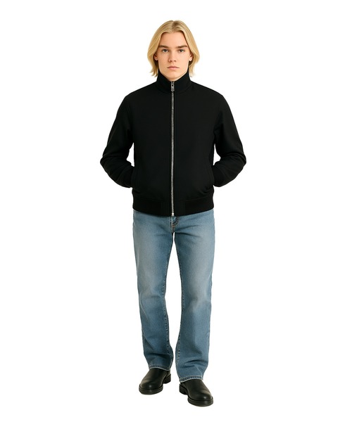 FACTOTUM(ファクトタム)の「【FACTOTUM】 Serge Flight Jacket(ミリタリージャケット・メンズ・ブラック/カーキ・46/48)」の6枚目の写真