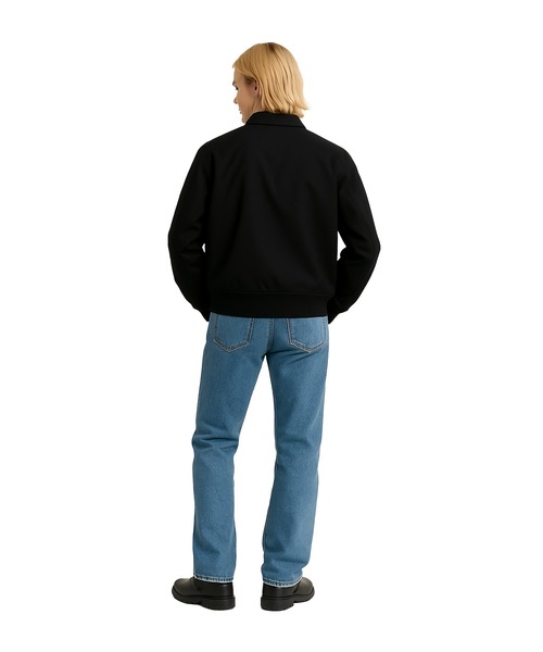 FACTOTUM(ファクトタム)の「【FACTOTUM】 Serge Flight Jacket(ミリタリージャケット・メンズ・ブラック/カーキ・46/48)」の4枚目の写真