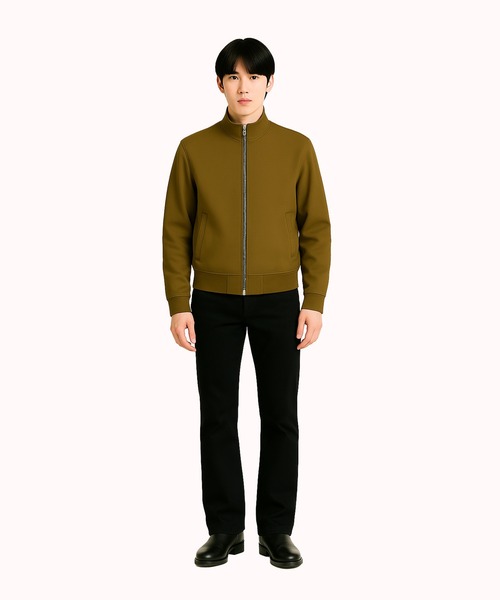 FACTOTUM(ファクトタム)の「【FACTOTUM】 Serge Flight Jacket(ミリタリージャケット・メンズ・ブラック/カーキ・46/48)」の5枚目の写真