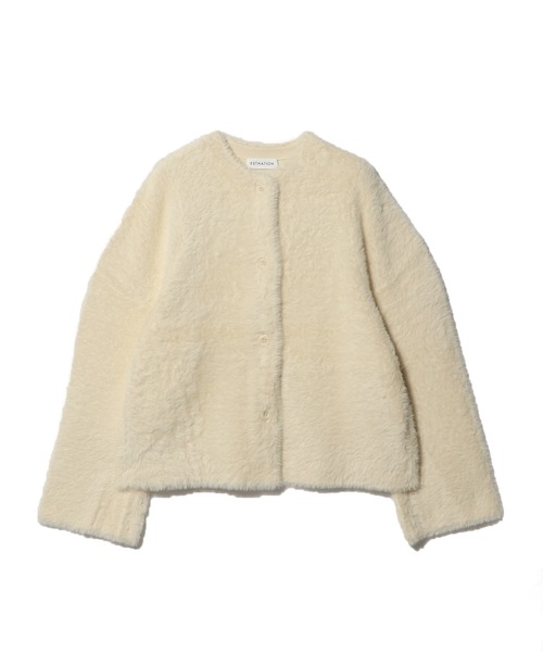 極美品✨️定価19万　AVA ADORE　ミンクファーポケットロングコート　紺 極美品✨️定価19万 AVA ADORE ミンクファーポケットロング