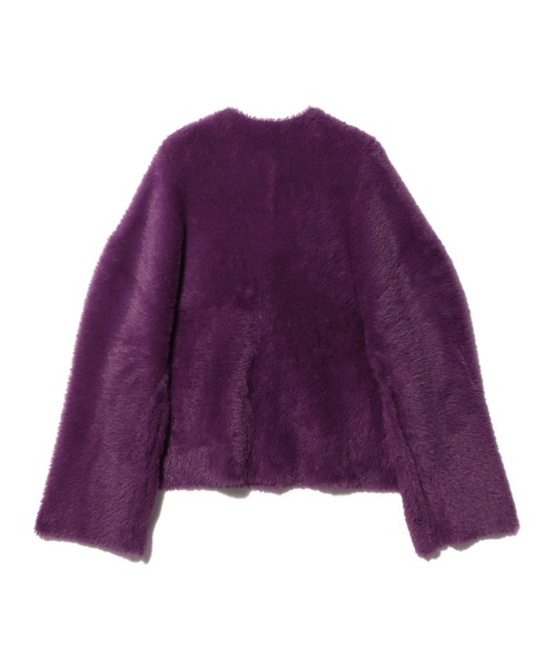 ESTNATION（エストネーション）の「ESTNATION / ダブルフェイス ファー ショートアウター（その他アウター・レディース・アイボリー/パープル/ネイビー・FREE）」の11枚目の写真