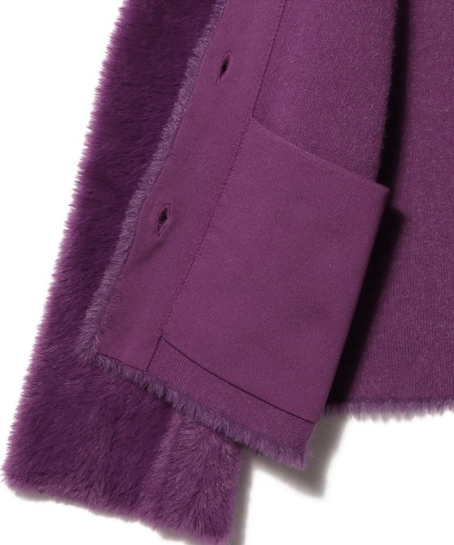 ESTNATION（エストネーション）の「ESTNATION / ダブルフェイス ファー ショートアウター（その他アウター・レディース・アイボリー/パープル/ネイビー・FREE）」の12枚目の写真
