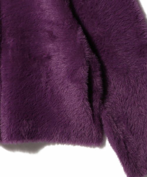 ESTNATION（エストネーション）の「ESTNATION / ダブルフェイス ファー ショートアウター（その他アウター・レディース・アイボリー/パープル/ネイビー・FREE）」の14枚目の写真