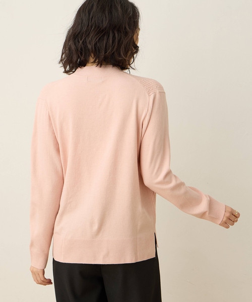 DECOY SINCE 1981(デコイシンスイチキュウハチイチ)の「【優しげな色合いが好印象】ケーブル編みハイネックニット【洗える】(ニット/セーター・レディース・ピンク/ベージュ/グレー/ブルー・LL/L/M)」の7枚目の写真