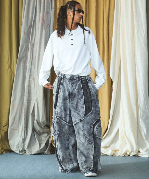 メゾンスペシャル デニム切り替えワイドカーゴエイリアンパンツ UNISEX》Denim Switching Prime-Wide Cargo Alien Pants/デニム