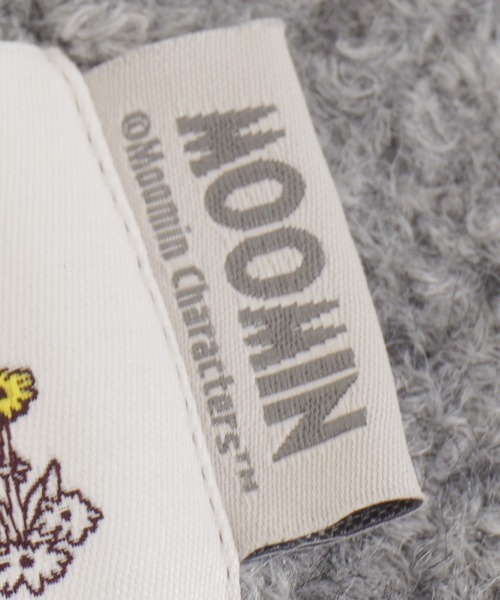MOOMIN(ムーミン)の「MOOMIN ムーミン ワッペン付 ニット帽(ニットキャップ/ビーニー・レディース・グレー/ブルー・FREE)」の7枚目の写真