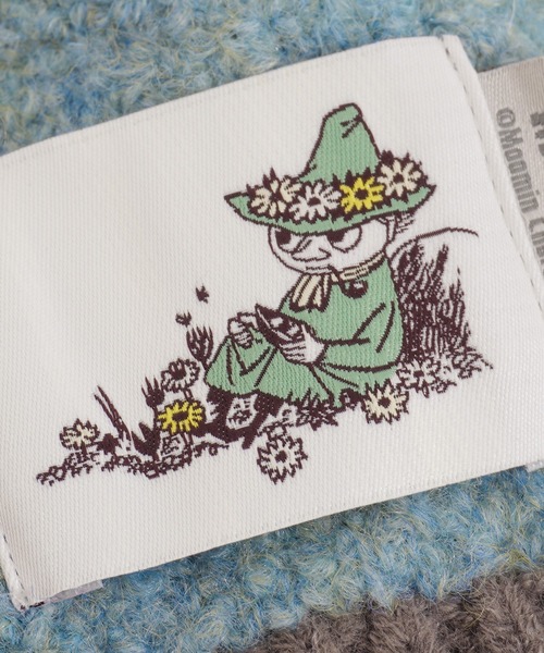 MOOMIN(ムーミン)の「MOOMIN ムーミン ワッペン付 ニット帽(ニットキャップ/ビーニー・レディース・グレー/ブルー・FREE)」の10枚目の写真